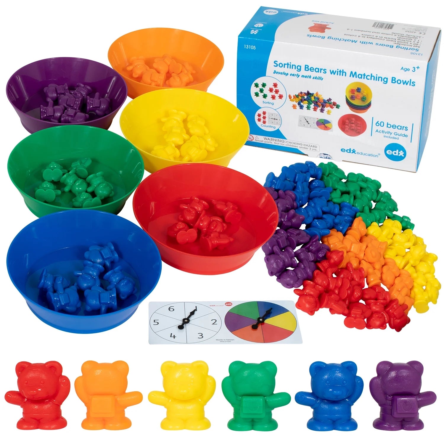 Counting Bears with Matching Bowls - 68Pc Set